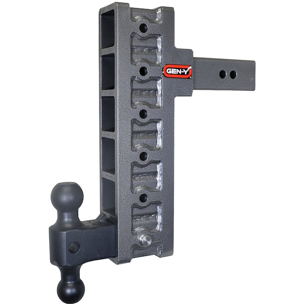 MEGA-DUTY 2.5 Shank 12 Offset Drop 3K TW 21K Hitch & GH-061 Dual-Ball